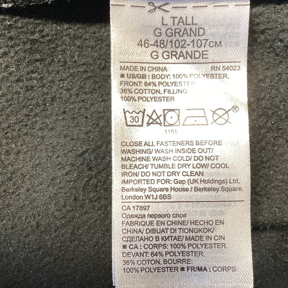 Banana Republic Black Front Quilted Jacket Size Large - Picture 8 of 9